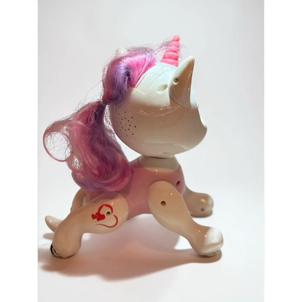 Robo Pets Unicorn Interactive Robot Toy 2 Pack Lights Sounds‎ Tested Working